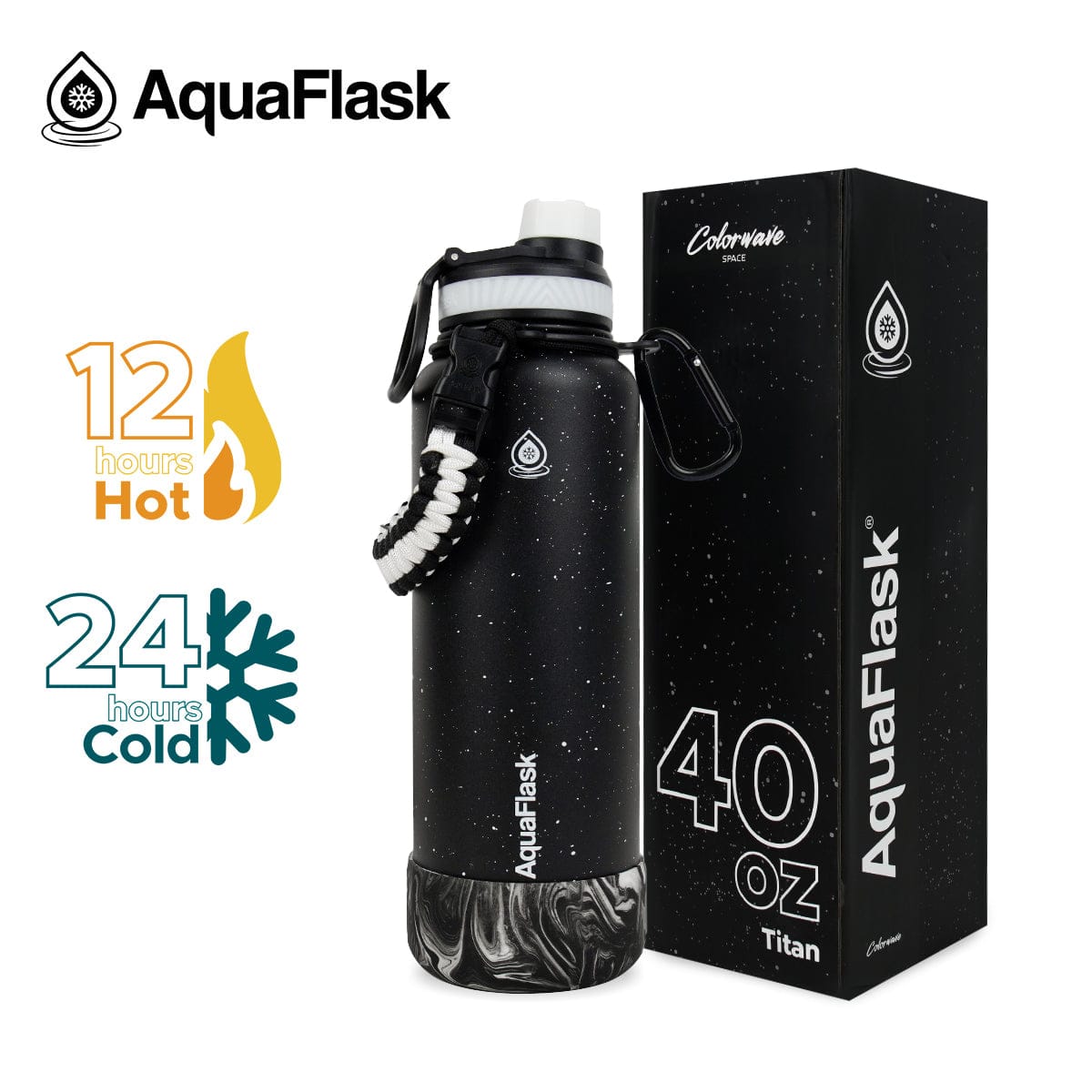 Aquaflask FLASK BOTTLE Aquaflask Colorwave 1182ml Flask Titan AF-ZC17