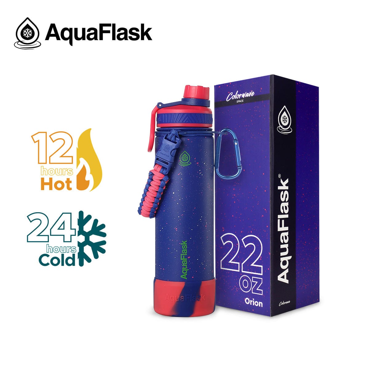 Aquaflask FLASK BOTTLE Aquaflask Colorwave 650ml Flask Orion AF-XA22