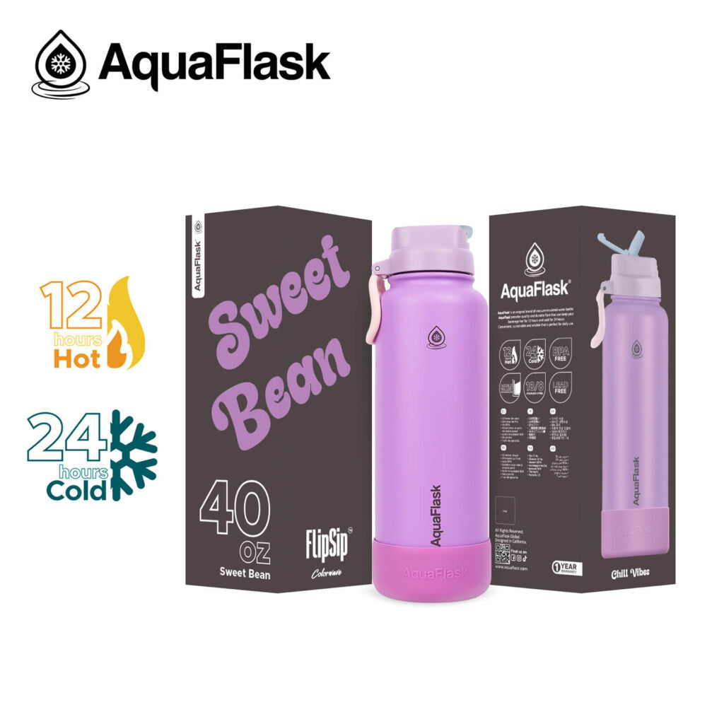Aquaflask FLASK BOTTLE Aquaflask Colorwave Flipsip 1182ml Sweet Bean