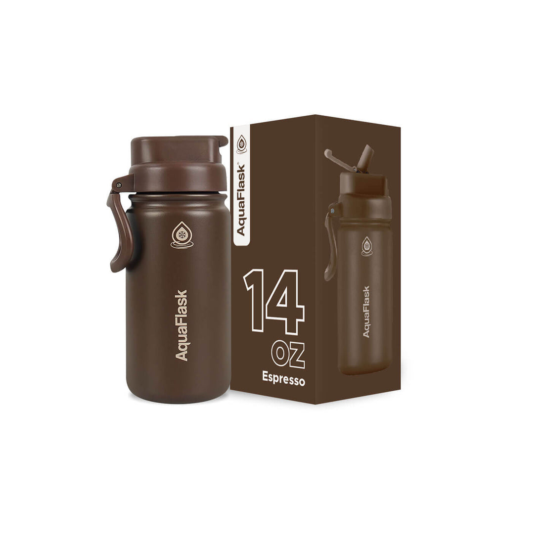 Aquaflask FLASK BOTTLE Aquaflask Colorwave Sport 414ml Flask Espresso AF-P122