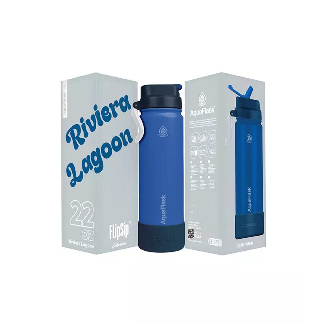 Aquaflask FLASK BOTTLE Aquaflask Colourwave 414ml Flask Riviera Lagoon AF-S141