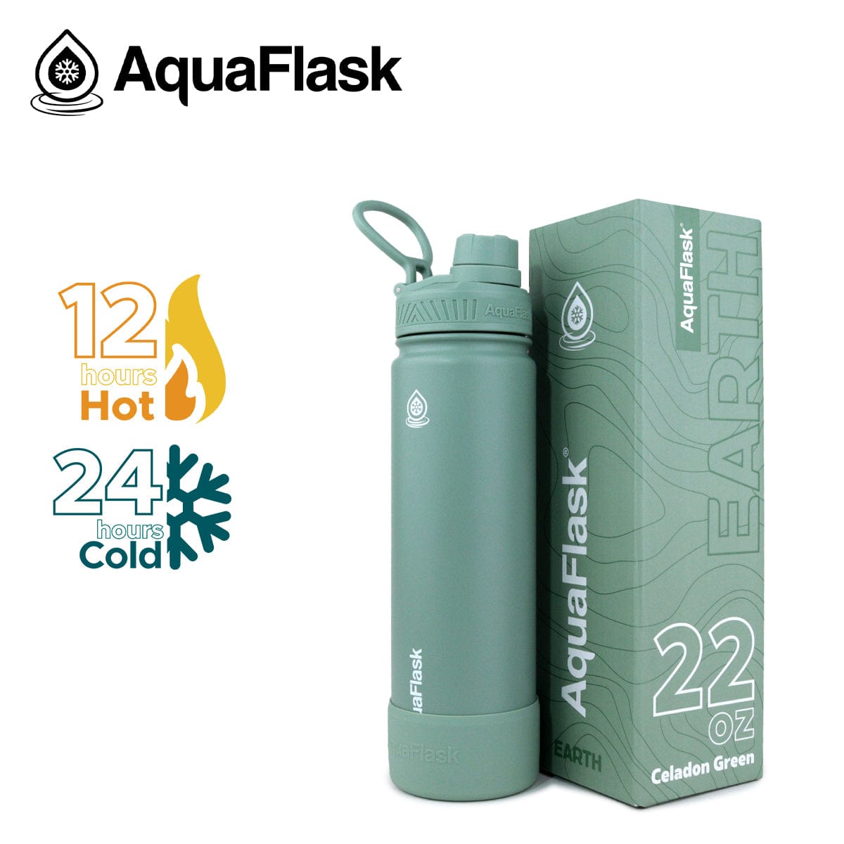 Aquaflask FLASK BOTTLE Aquaflask Earth SIP 650ml Flask Caladon AF-V104