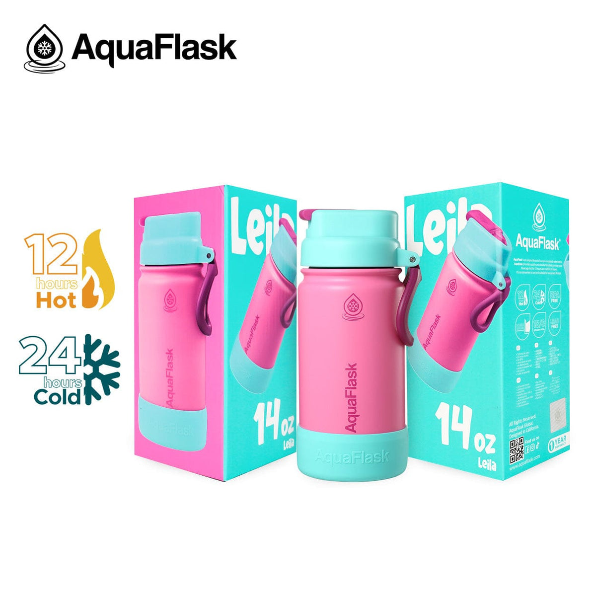 Aquaflask FLASK BOTTLE Aquaflask Kids Flipsip 415ml Flask Leile AF-T110