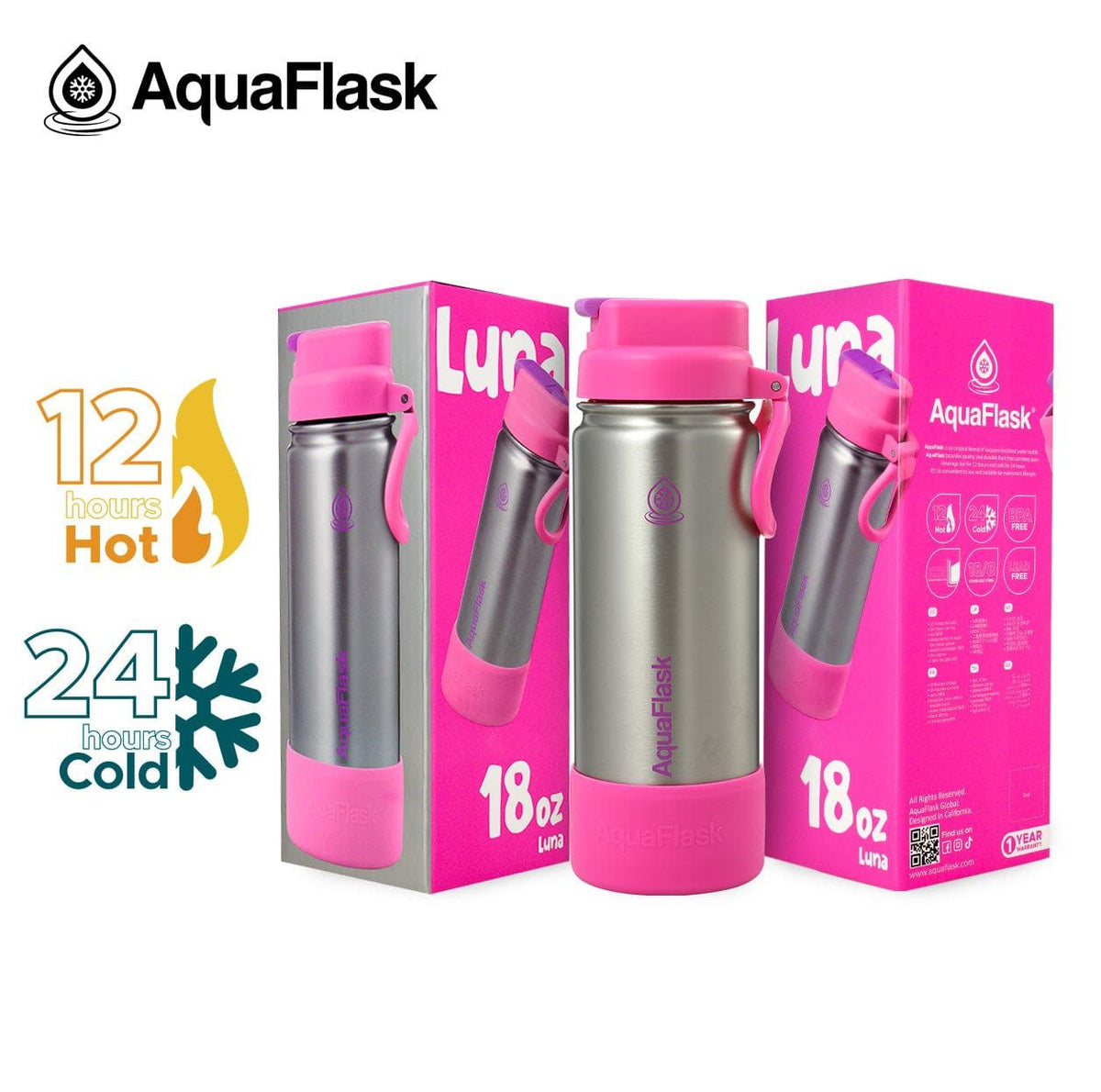 Aquaflask FLASK BOTTLE Aquaflask Kids Flipsip 532ml Flask Luna AF-U174