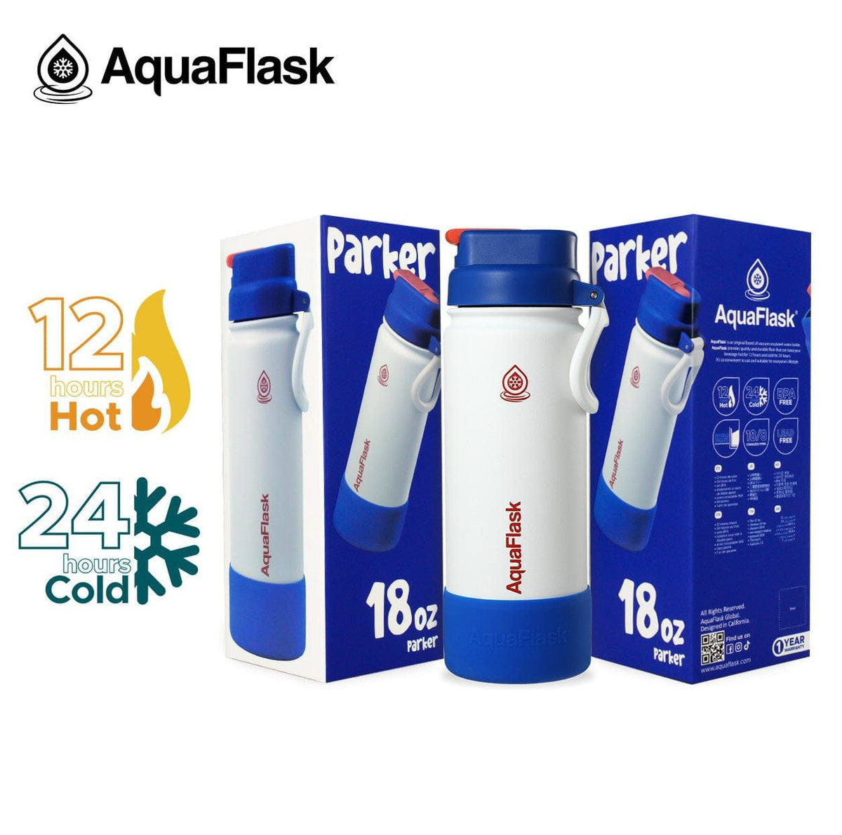 Aquaflask FLASK BOTTLE Aquaflask Kids Flipsip 532ml Flask Parker AF-U175