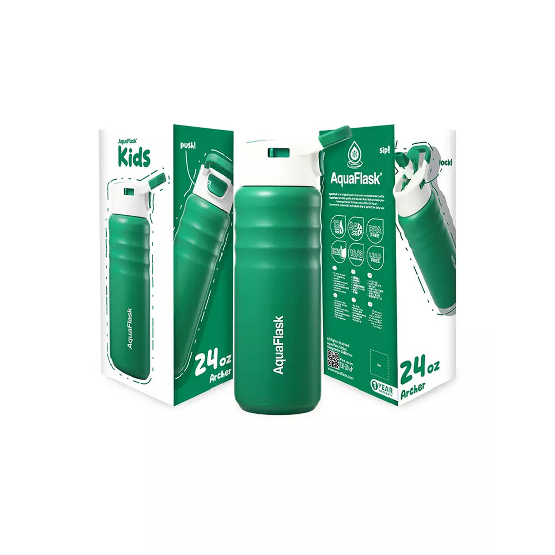 Aquaflask FLASK BOTTLE Aquaflask Kids Straw Sip 710ml Flask Archer AF-U