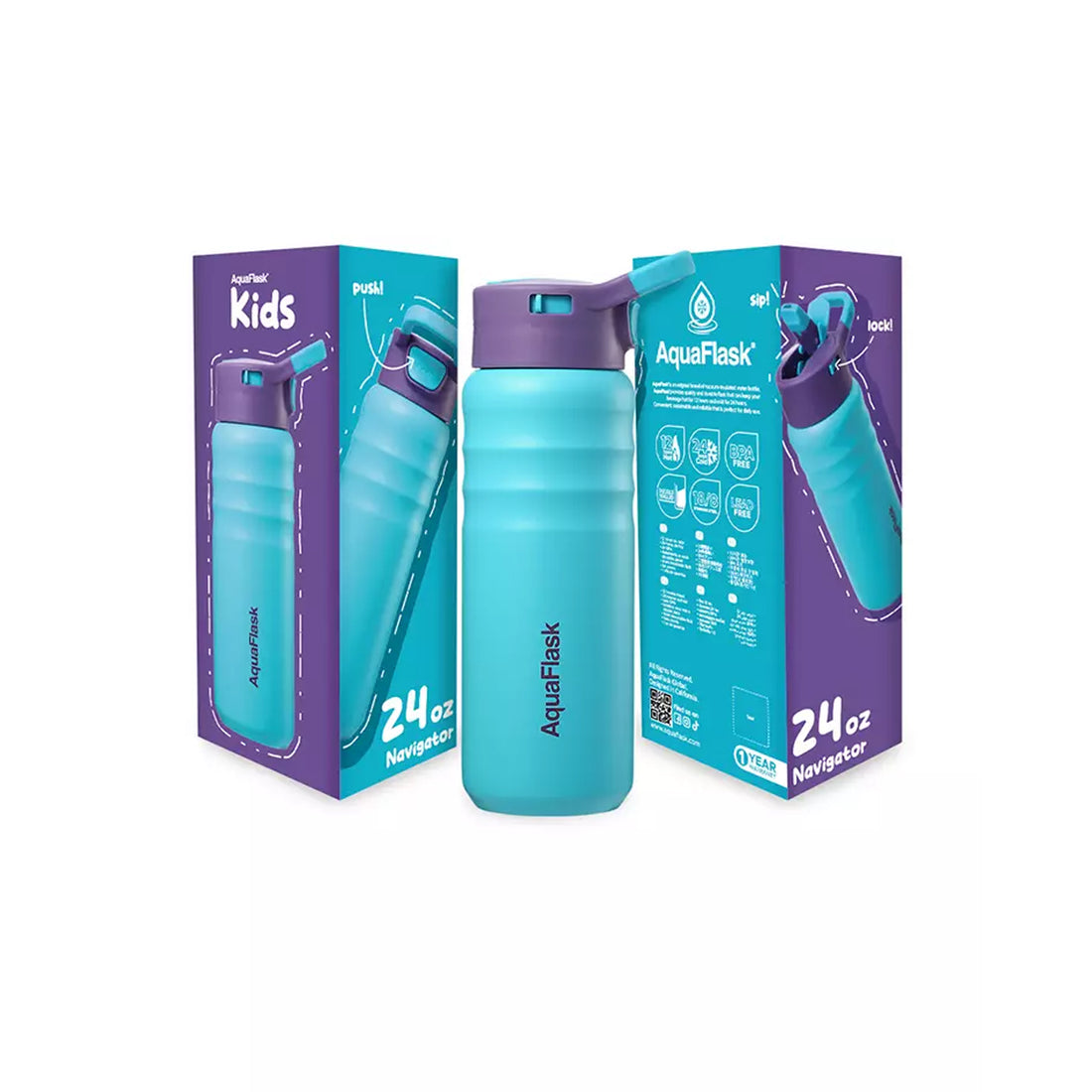 Aquaflask FLASK BOTTLE Aquaflask Kids Straw Sip 710ml Flask Navigator AF-U