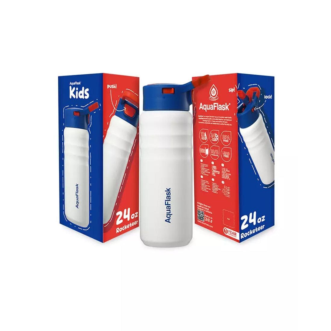 Aquaflask FLASK BOTTLE Aquaflask Kids Straw Sip 710ml Flask Rocketeer AF-U189