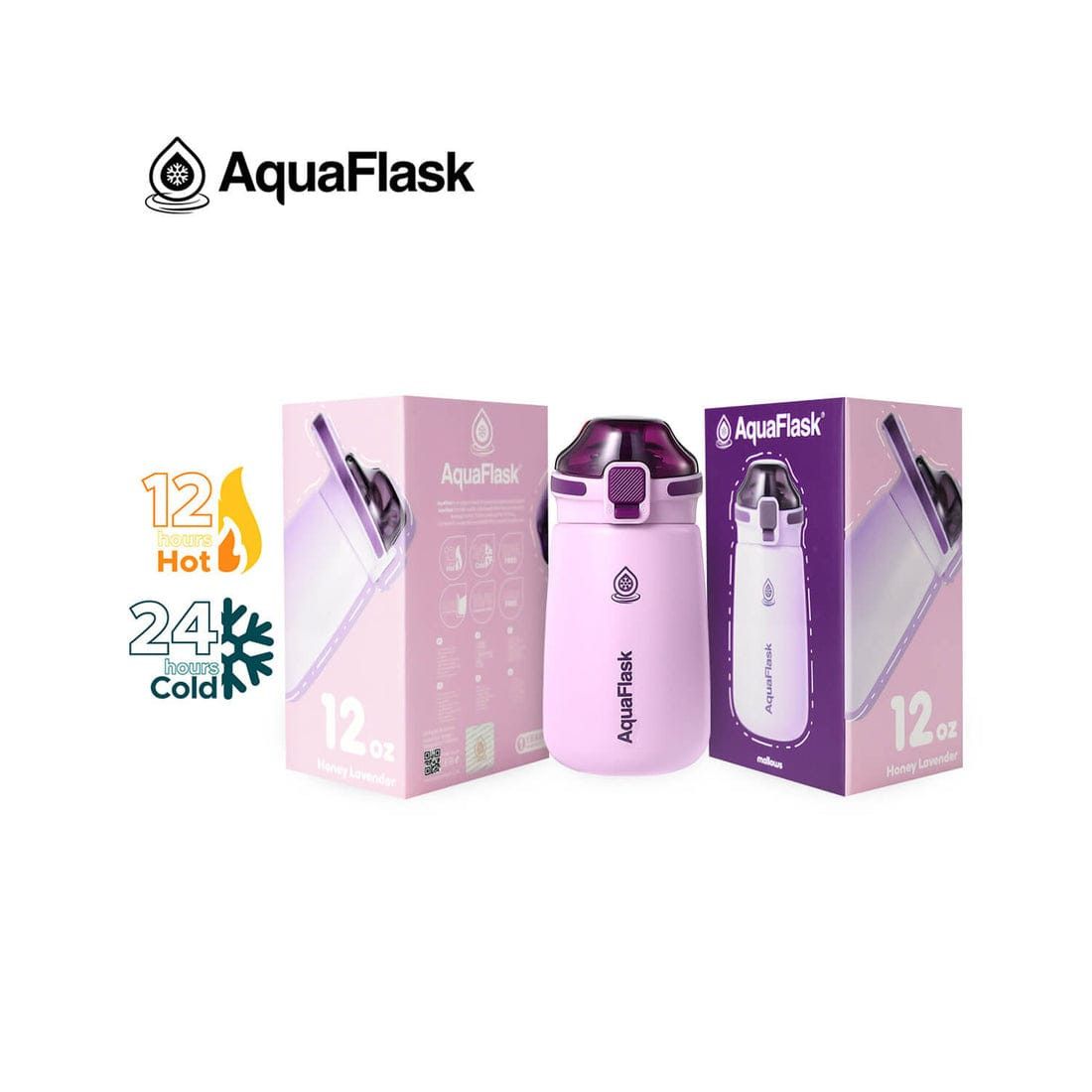 Aquaflask FLASK BOTTLE Aquaflask Mallows 355ml Flask Honey Lavender AF-L16