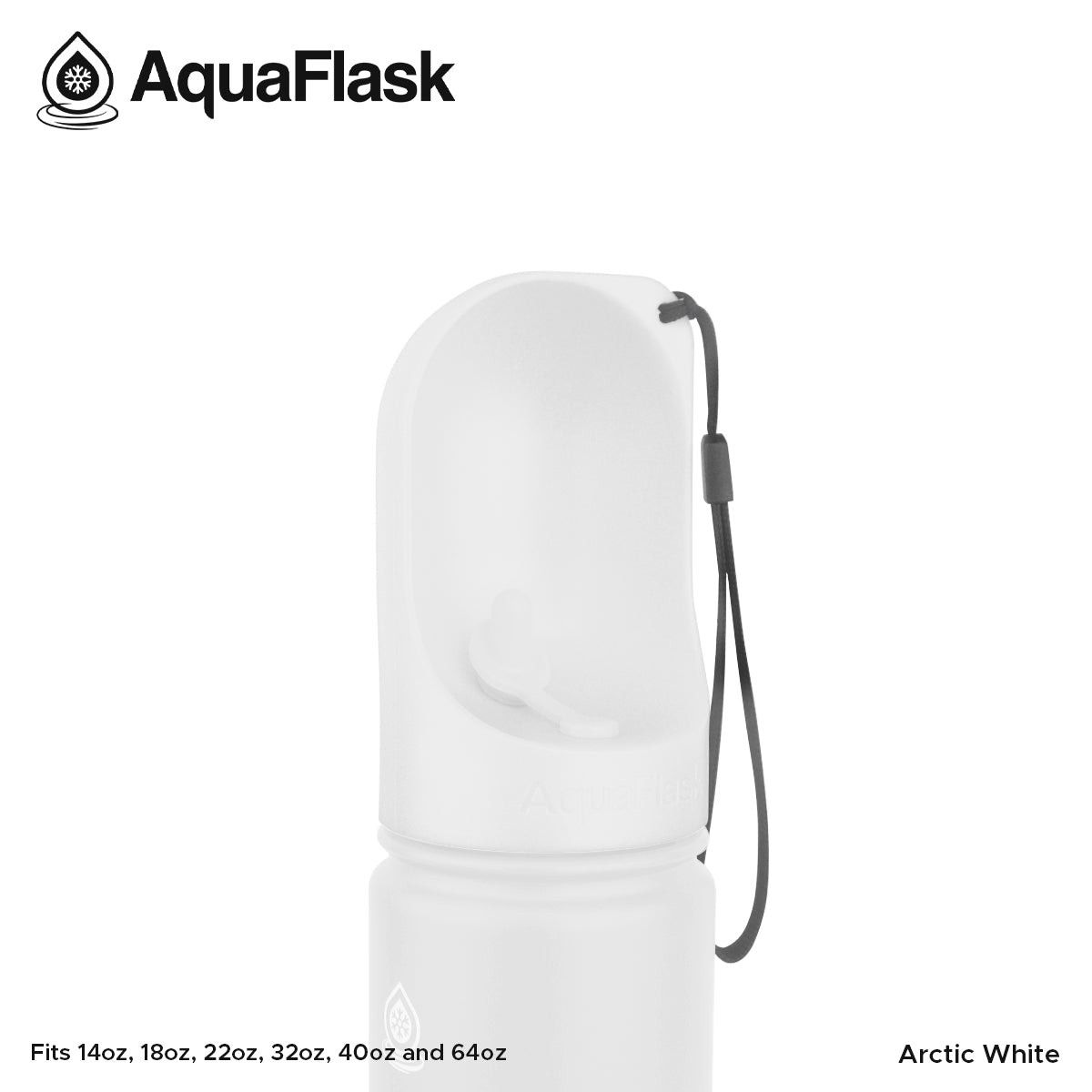Aquaflask FLASK BOTTLE Aquaflask Pet Water Cup Arctic White AF-B206