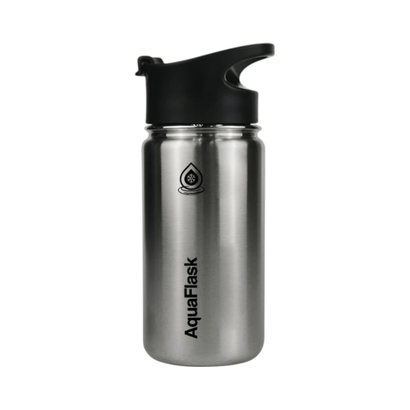 Aquaflask FLASK BOTTLE Aquaflask Regular 414ml Flask Silver Steel AF-P10