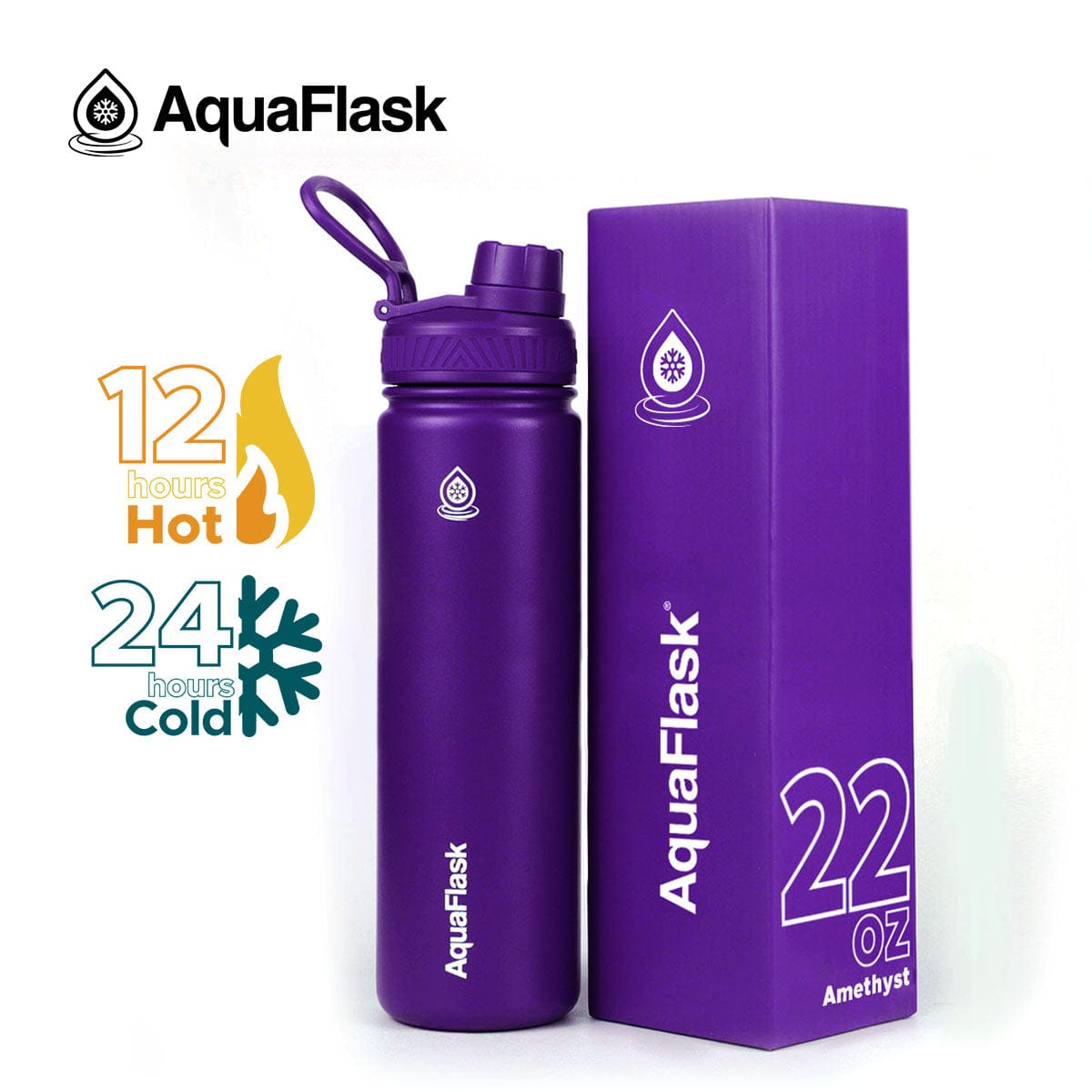 Aquaflask FLASK BOTTLE Aquaflask Regular 650ml Flask Amethyst AF-R30