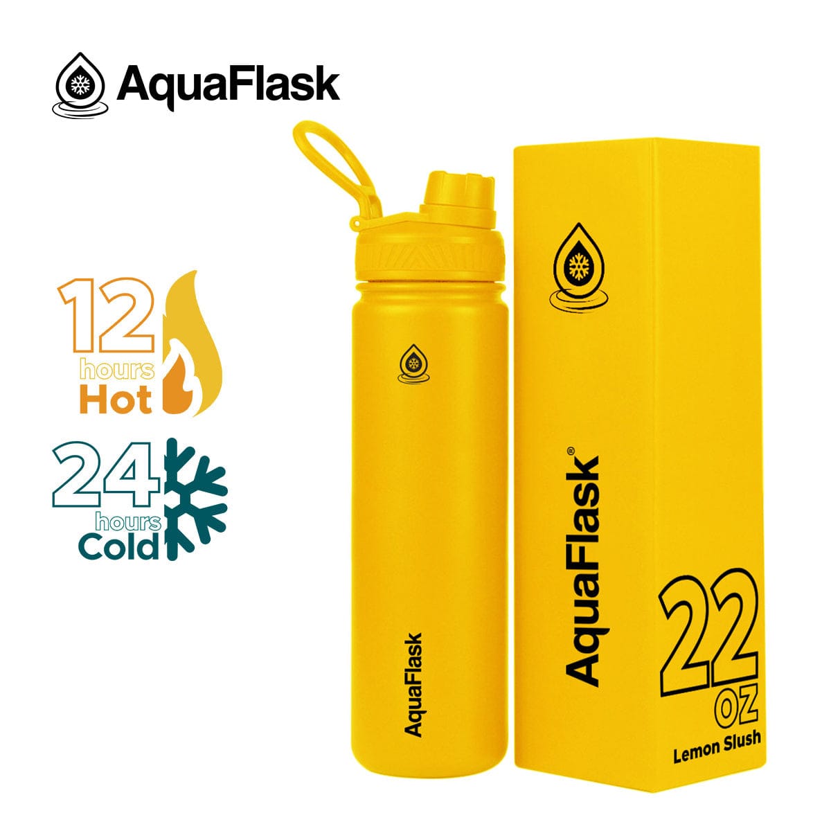 Aquaflask FLASK BOTTLE Aquaflask Regular 650ml Flask Lemon Slush AF-R39