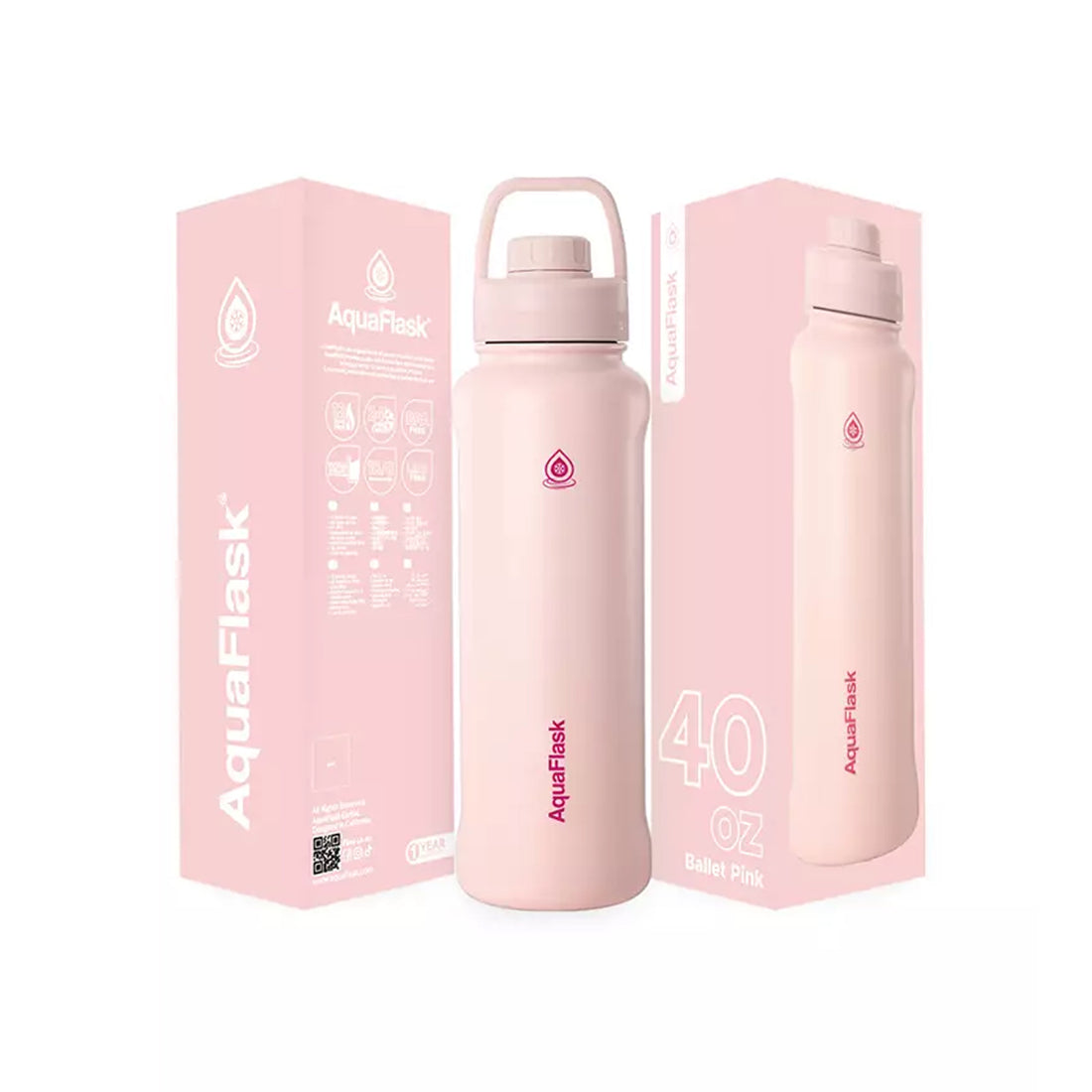 Aquaflask FLASK BOTTLE Aquaflask Sport 1182ml Flask Ballet Pink AF-W146