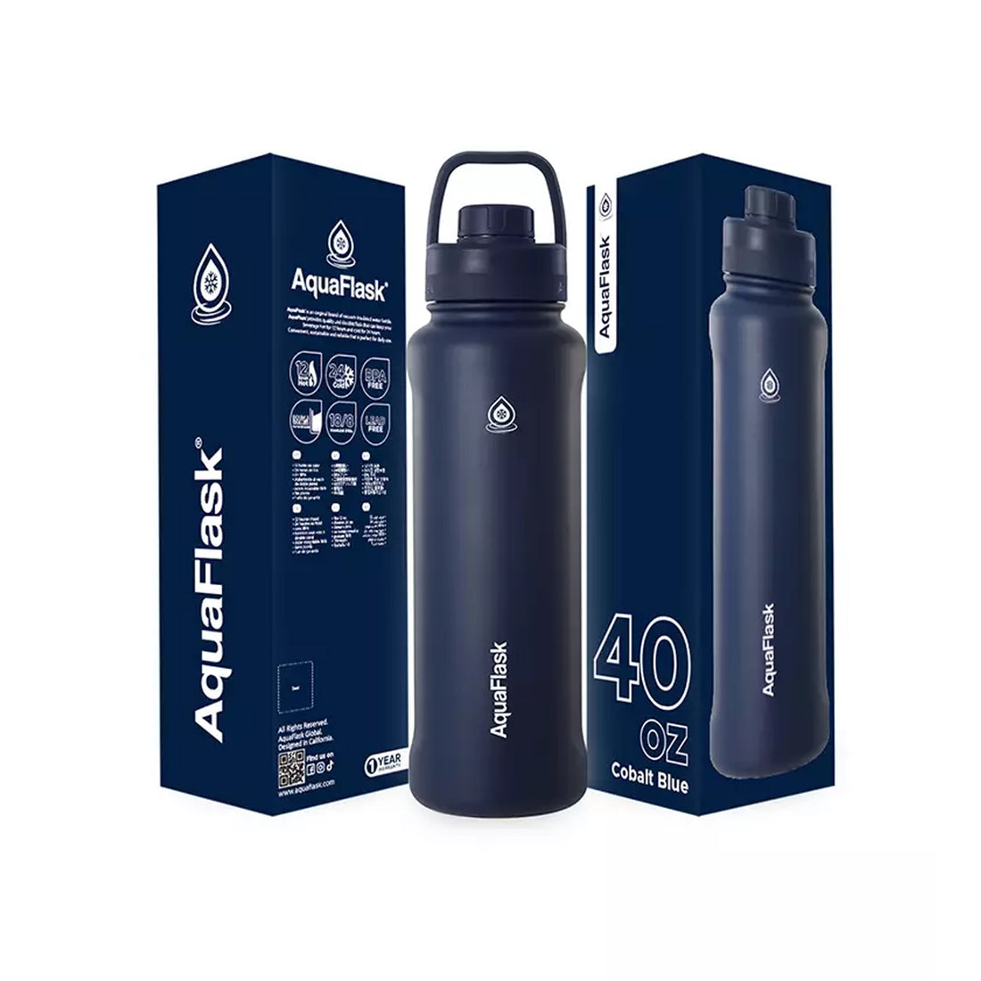 Aquaflask FLASK BOTTLE Aquaflask Sport 1182ml Flask Cobalt Blue AF-W149