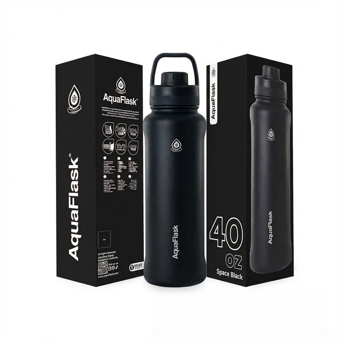 Aquaflask FLASK BOTTLE Aquaflask Sport 1182ml Flask Space Black AF-W160
