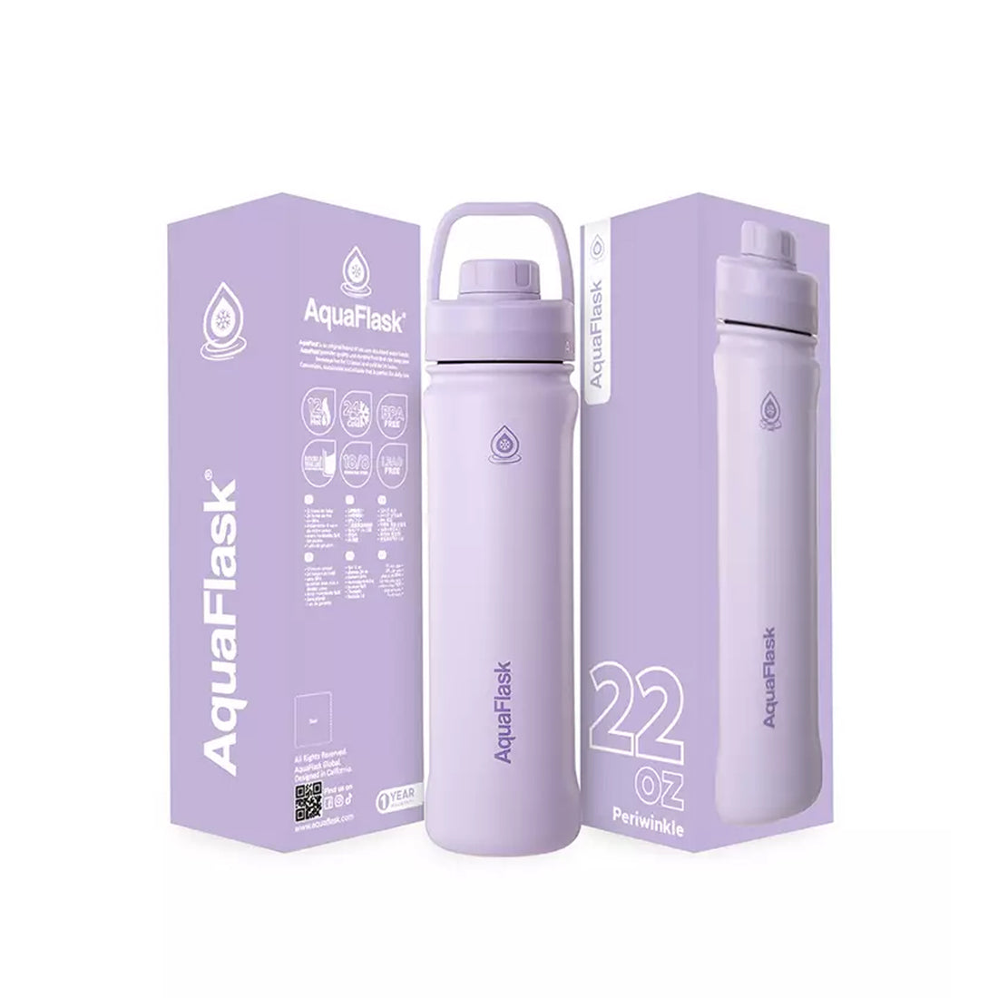 Aquaflask FLASK BOTTLE Aquaflask Sport 650ml Flask Periwinkle AF-T1230