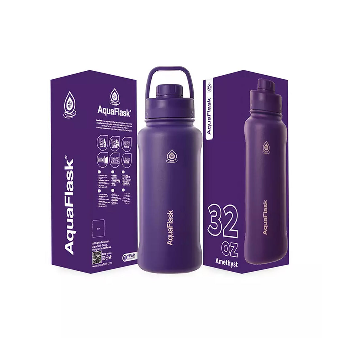 Aquaflask FLASK BOTTLE Aquaflask Sport 950ml Flask Amethyst AF-V183