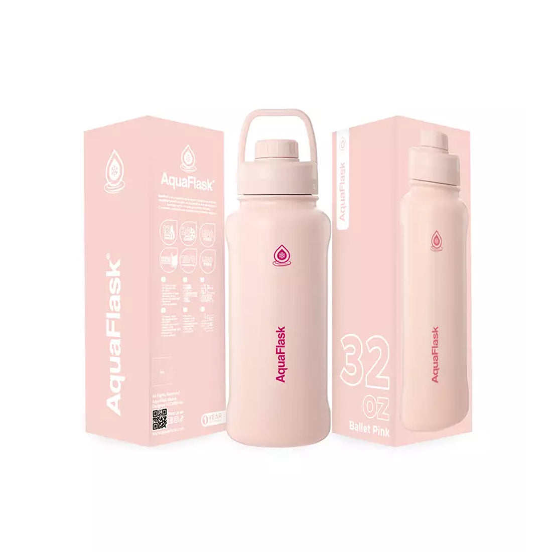 Aquaflask FLASK BOTTLE Aquaflask Sport 950ml Flask Ballet Pink AF-V186