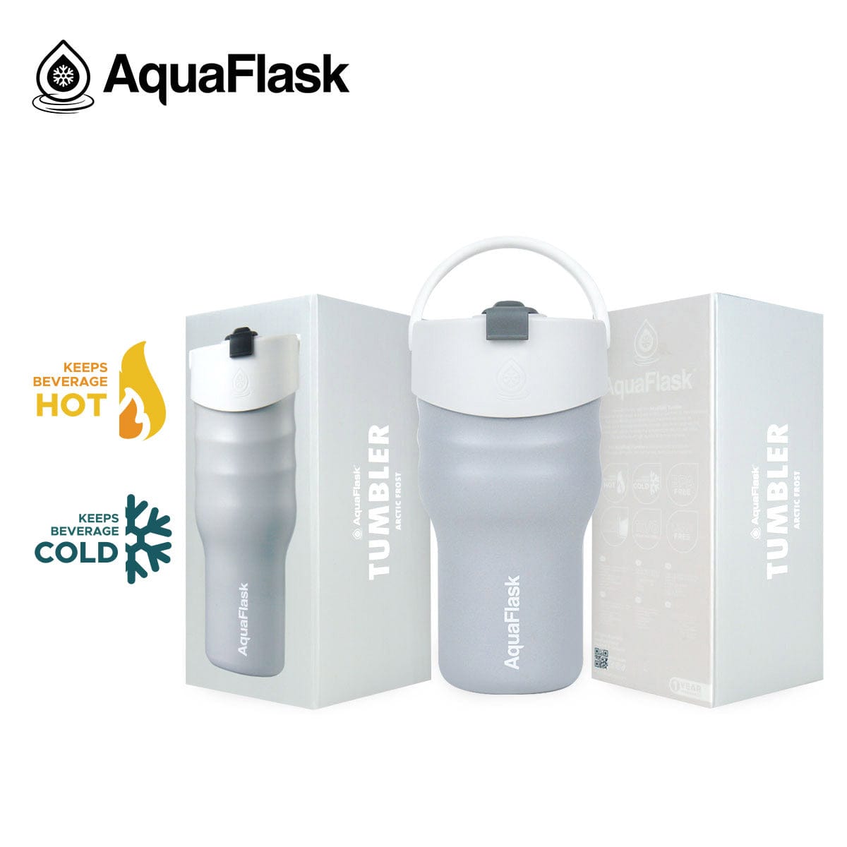 Aquaflask FLASK BOTTLE Aquaflask Tumbler 600ml Arctic Frost AF-V164