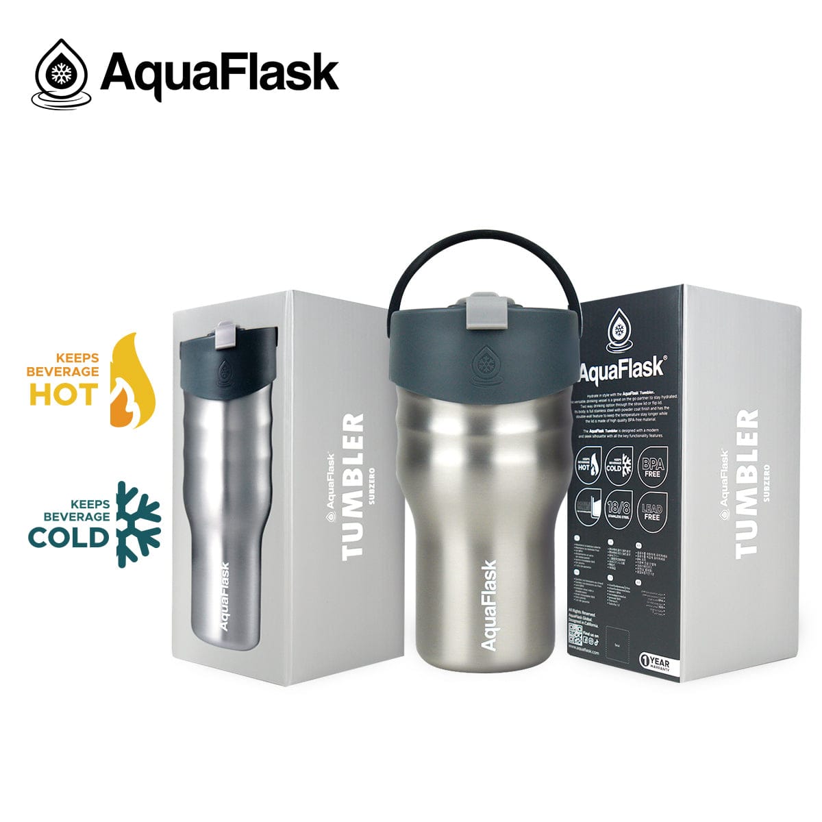 Aquaflask FLASK BOTTLE Aquaflask Tumbler 600ml Subzero AF-V173