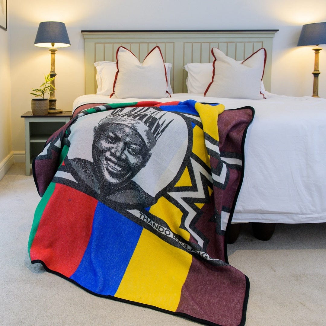 ARANDA blanket Aranda Bella Vita Thando Mahlangu Blanket 160x150cm Burgundy/Apple (7813823594585)