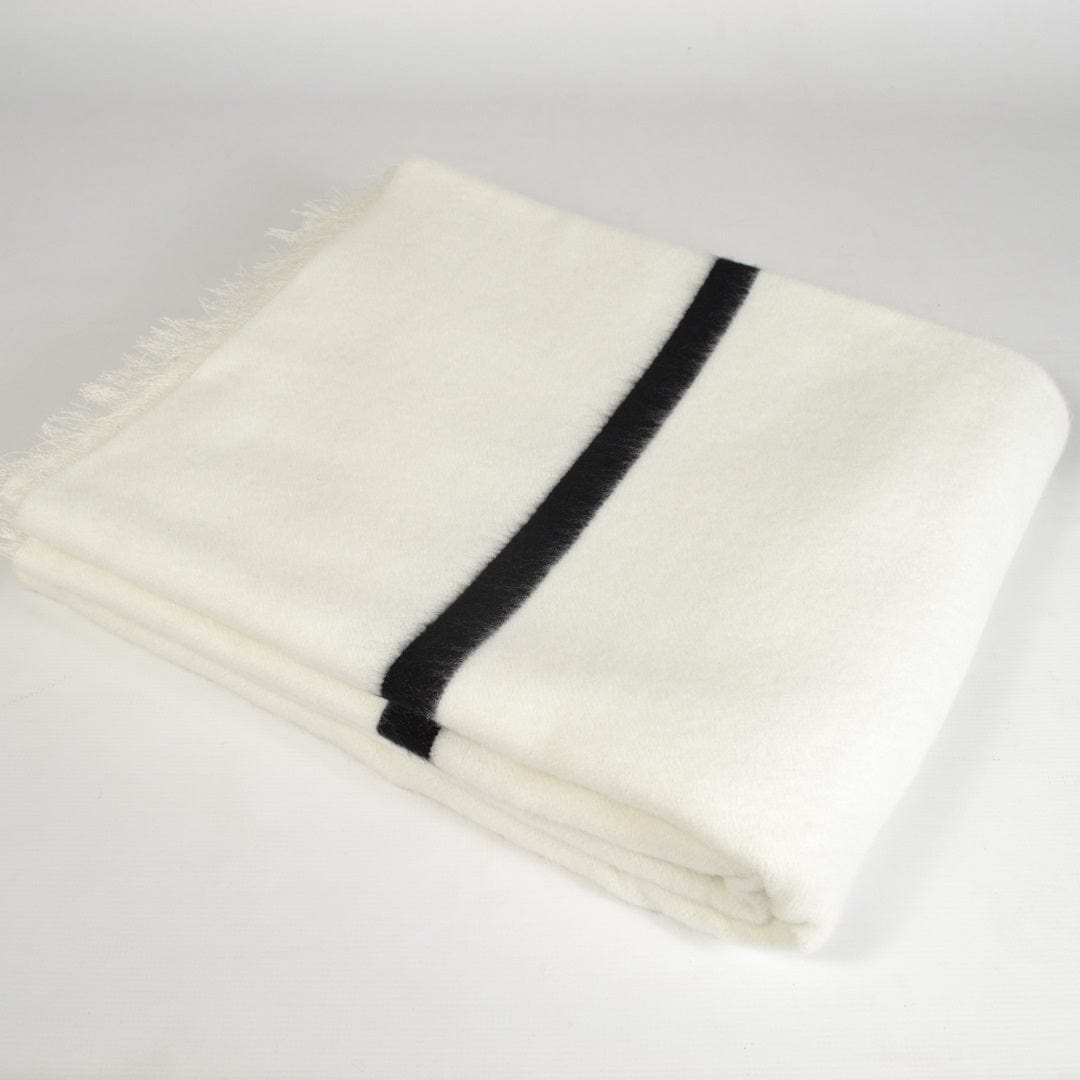 ARANDA blanket Aranda Ingcawe Xhosa 180x200cm White/Black IN28Z (7804058894425)