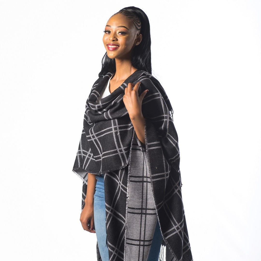 ARANDA blanket Aranda Molody High Bulk Jacquard Wrap Chess 150x168cm MY17Z (7813812519001)