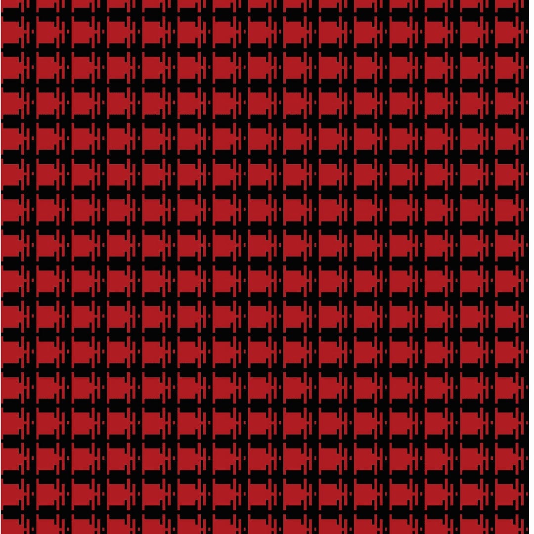 ARANDA blanket Aranda Ukhamba Blanket 155x165cm Black/Scarlet SGJ3381001Z (7813818417241)