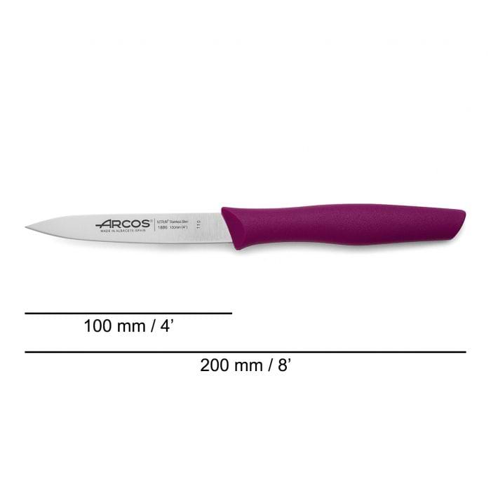 ARCOS CUTLERY Arcos Carded Paring Knife 100 mm Fuchia 8.C188631 (7659863670873)