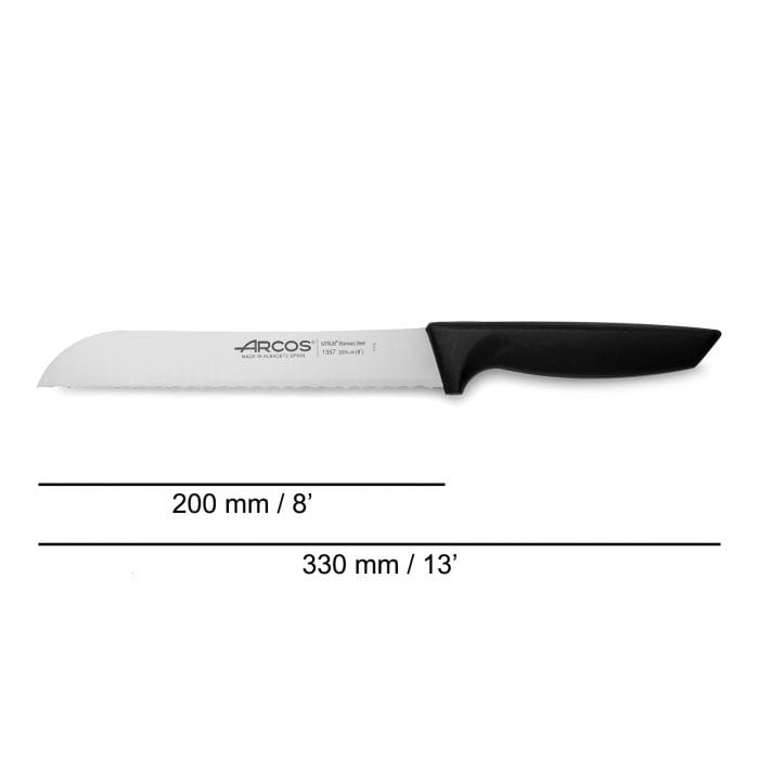 ARCOS CUTLERY Arcos Niza Series 200 mm Bread Knife Black 8.1357 (7666995953753)