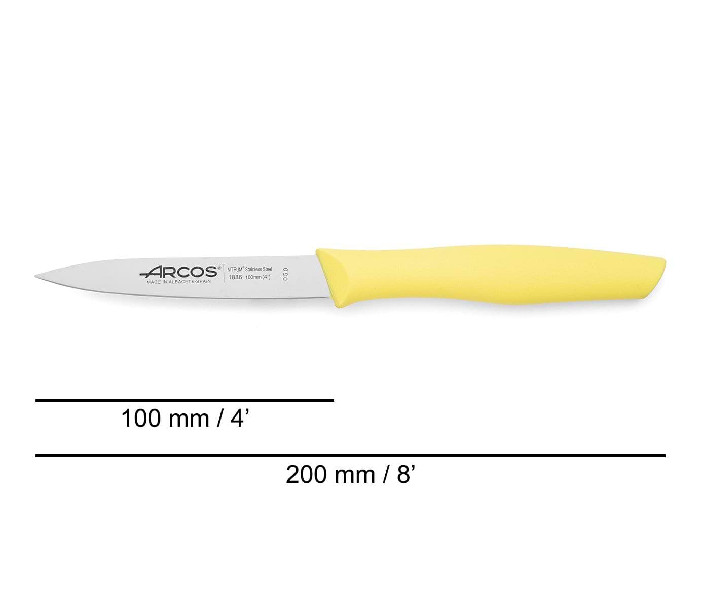 ARCOS CUTLERY Arcos Nova PARING Knife 100mm Lemon 8.C188676 (7536820158553)