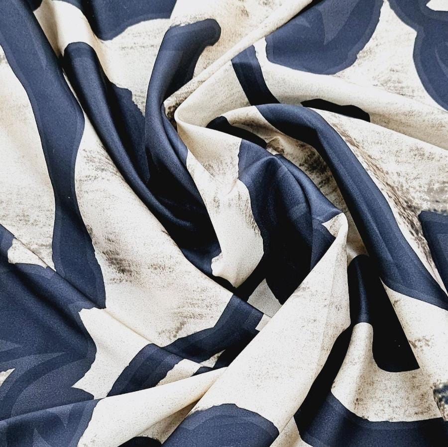 ARMANI SATIN Dress Fabric Digital Print Armani Satin Molted Flower 150 cm (7885168705625)
