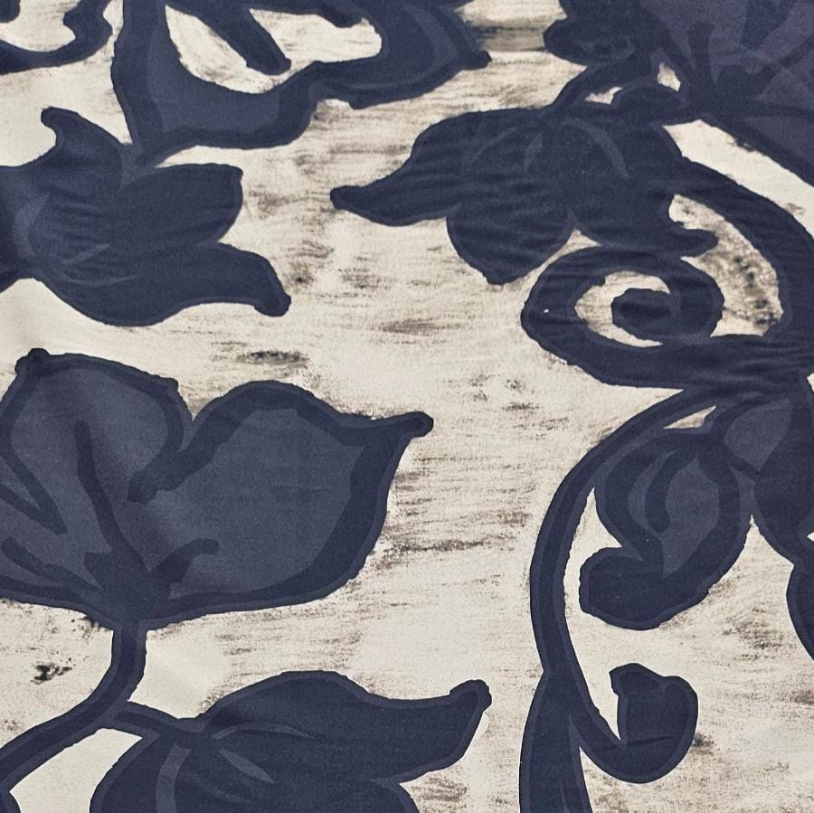 ARMANI SATIN Dress Fabric Digital Print Armani Satin Molted Flower 150 cm (7885168705625)