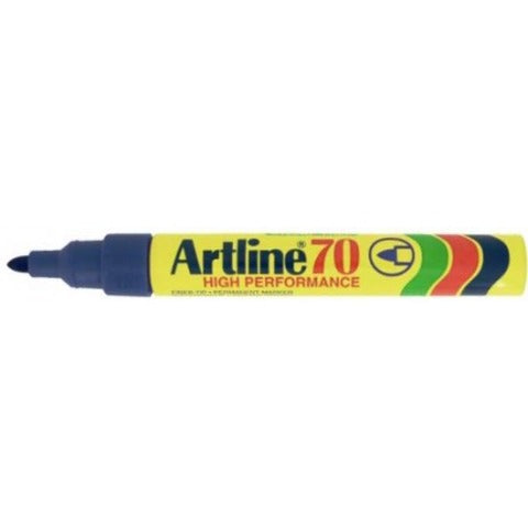 Artline Tech & Office Artline EK-70 Bullet Tip Permanent Marker-Blue (7314994135129)