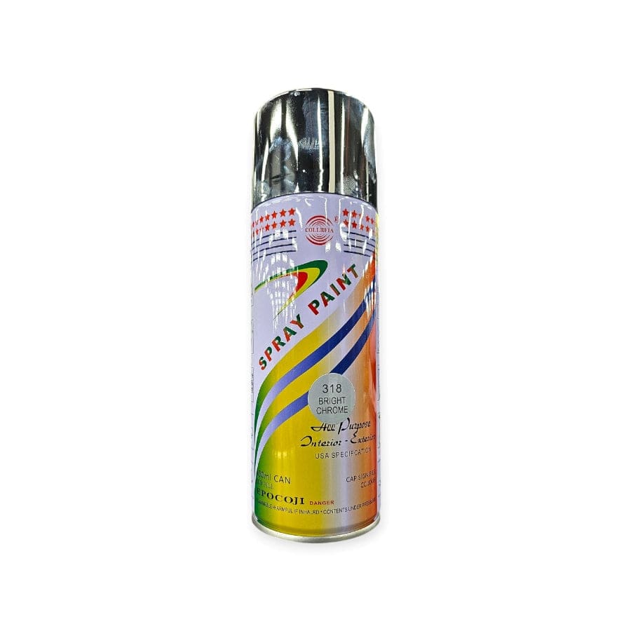 ARTS & CRAFT Habby Bright Chome Aesorol Spray Paint Black 450 ml (6560912212057)