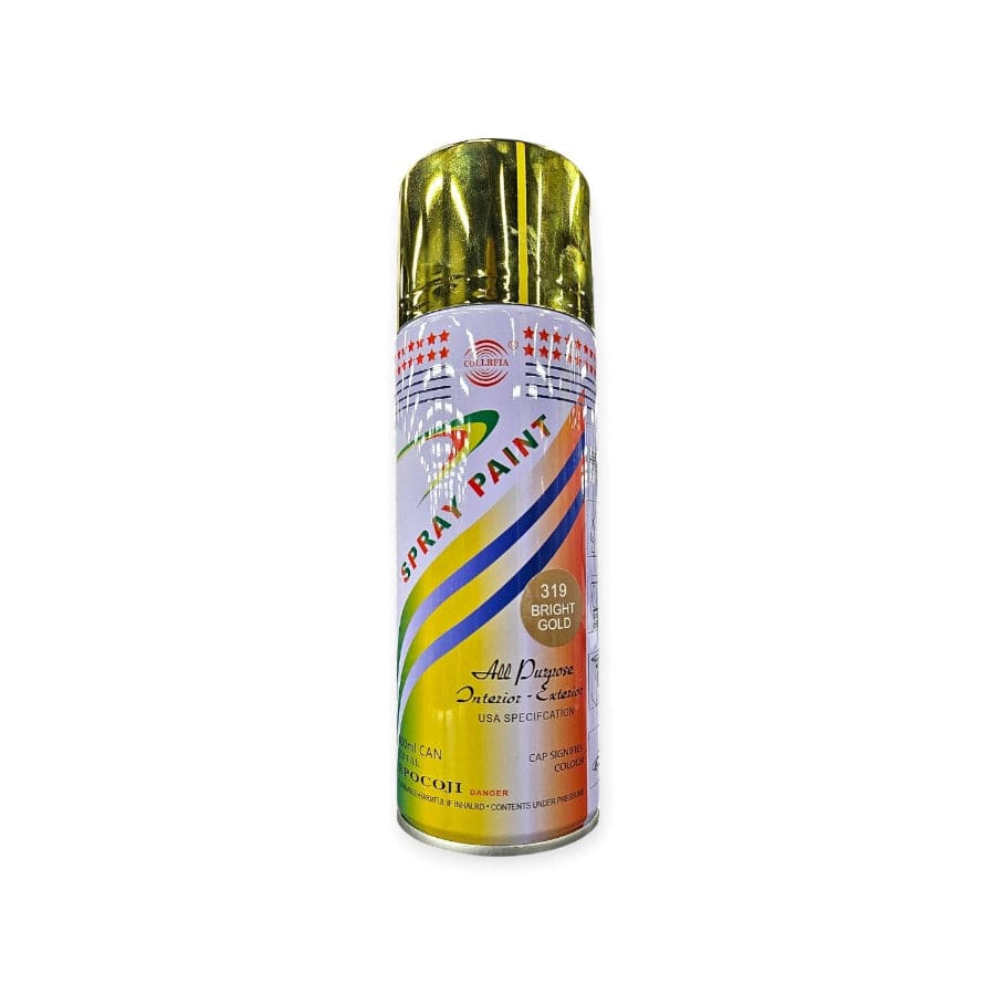 ARTS & CRAFT Habby Bright Gold Aesorol Spray Paint Black 450 ml (6560912212057)