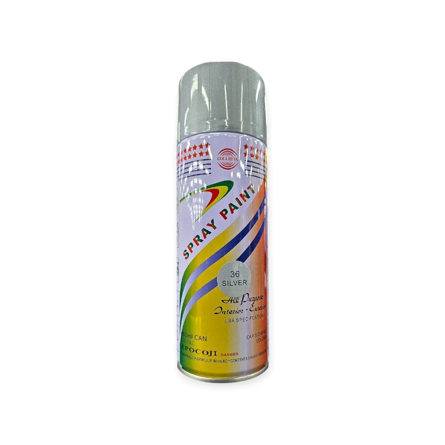 ARTS & CRAFT Habby Silver Grey Aesorol Spray Paint Black 450 ml (6560912212057)