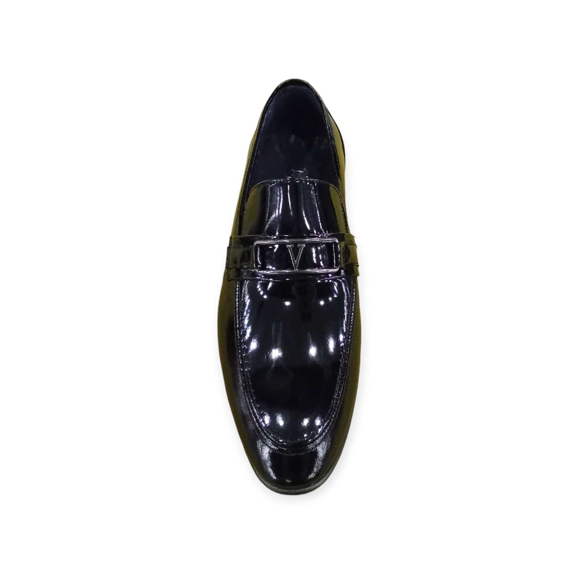Assente Formal Shoes Assente Men's Slip On Patent Leather Shoe Black (7814773801049)