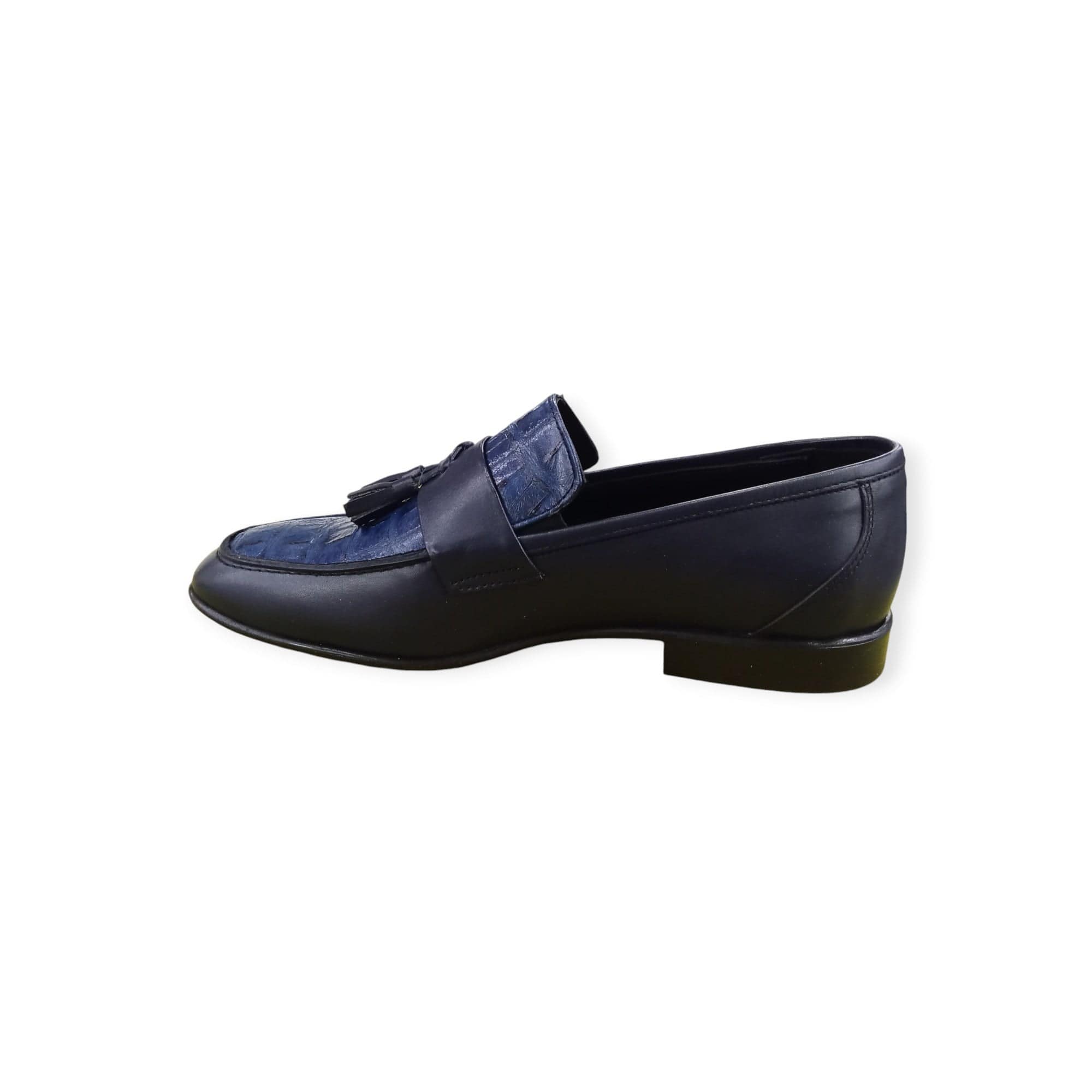 Assente Formal Shoes Assente Men's Slip On Shoes Navy (7814786023513)