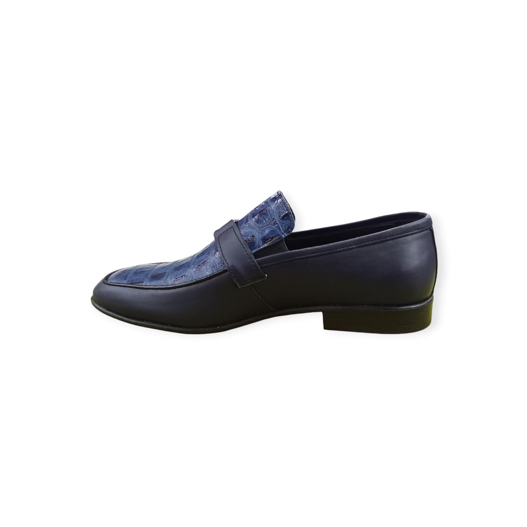 Assente Formal Shoes Assente Men's Slip On Shoes Navy (7814802079833)