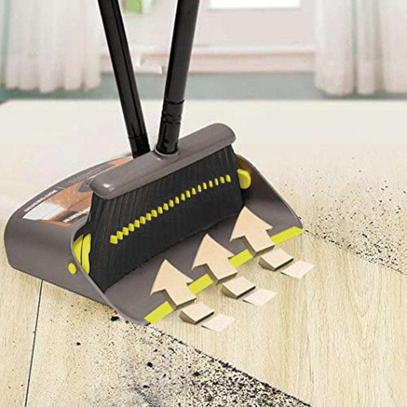 Floormax Dustpan With Broom FloorMax Broom & Dustpan with Self Cleaning Brush FBD001