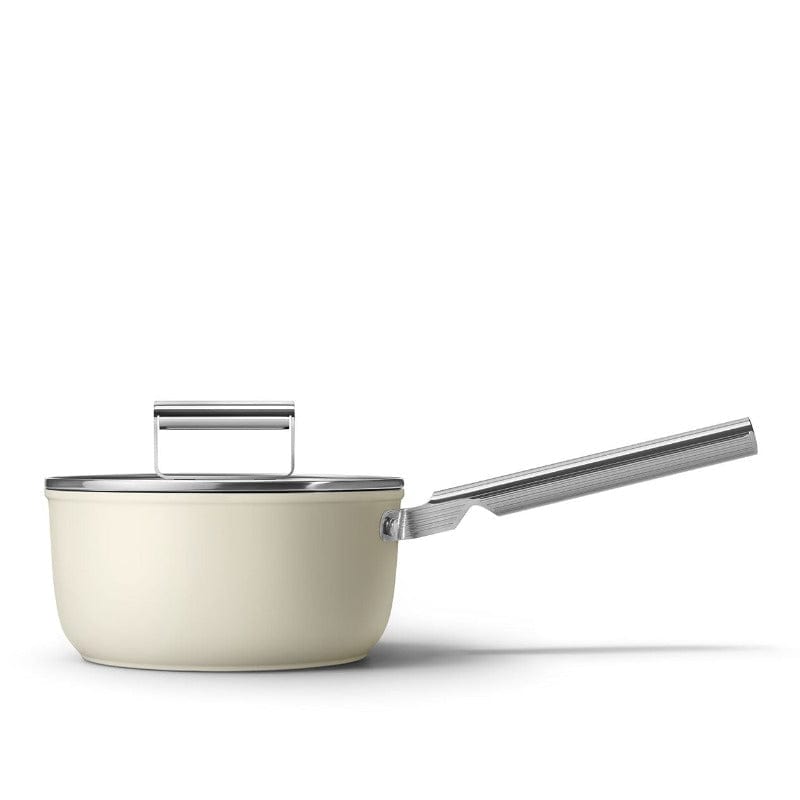 smeg POTS Smeg 20cm Saucepan With Lid Cream CKFS2011CR (7014885228633)