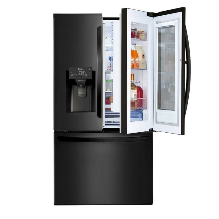 LG Fridge LG  626L Matte Black French Door Instaview with Door-In-Door  GC-X268NQSM (4769281802329)