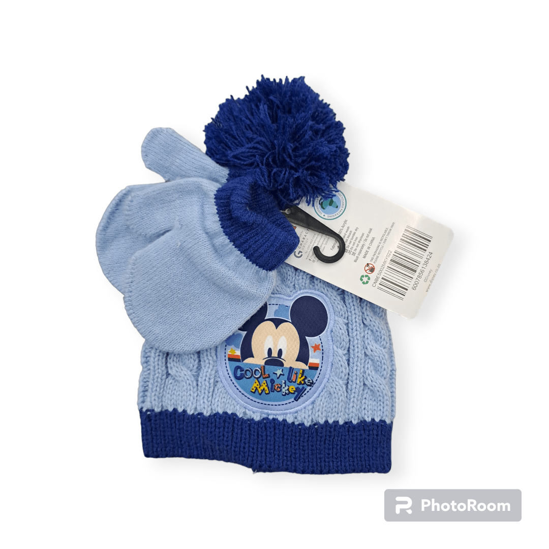Disney kids Beanie Mickey Mouse Baby Beanie & Glove Set (7292928393305)