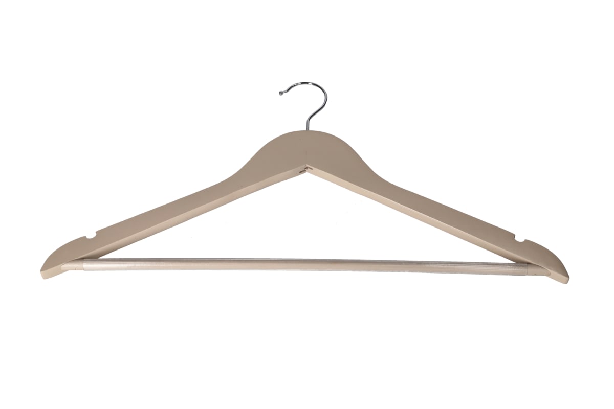 Danny Home Wood Hanger 44.5cm 3 Piece Creamy WH010C-3.