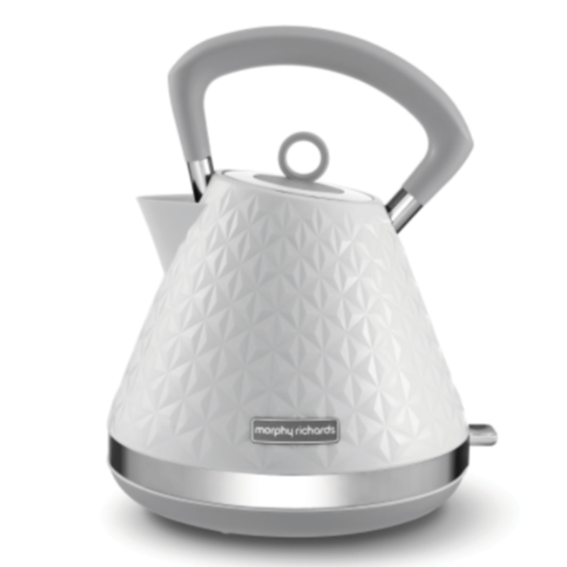 Morphy Richards KETTLE Morphy Richards Kettle 360 Degree Cordless Plastic White 1.5 Litre 3000W Vector (6776245878873)