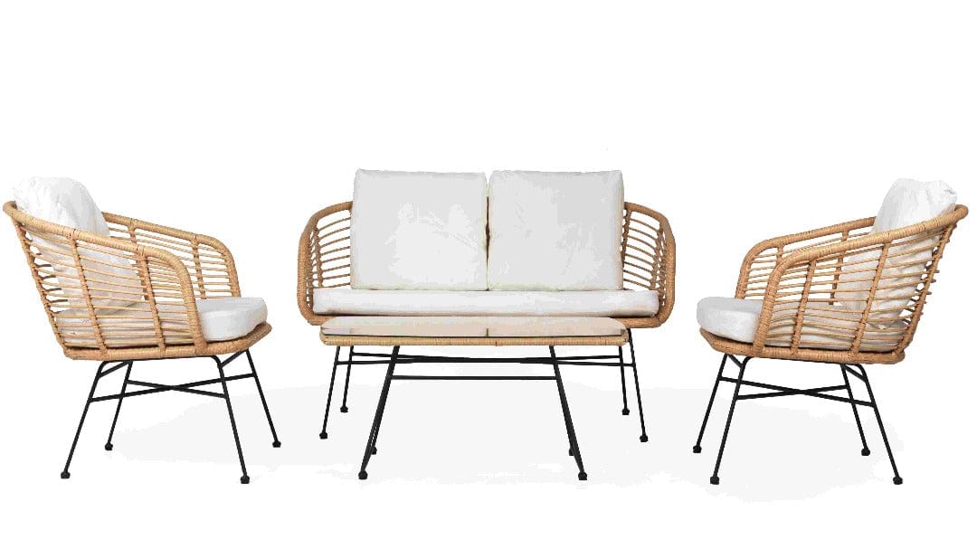 SEAGULL Outdoors Seagull Rivoli 4 Seater Rattan Sofa Set (7141632606297)