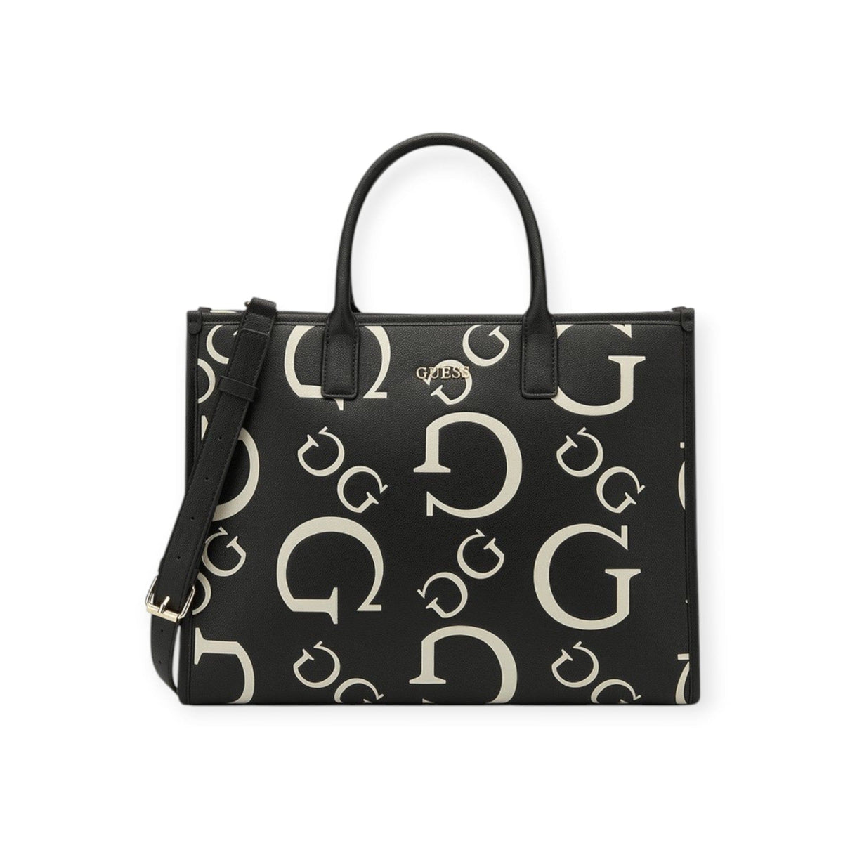 Guess Ladies Handbags Guess Black Spring Falls Carryall Handbag