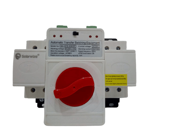SOLARWIZE CHARGE CONTROLLER Auto Change Over Switch-2P SA-ATS-63A2P (4758049882201)